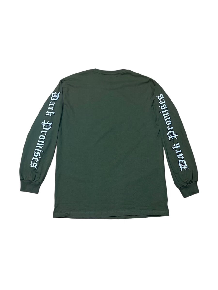 Olive Dark Promises Long Sleeve T-Shirt